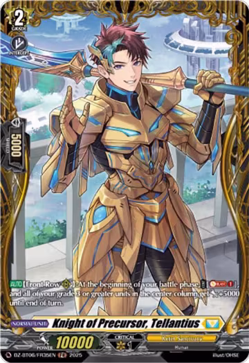 Knight of Precursor, Tellantius (FR) (DZ-BT06/FR35EN), DZ-BT06: Generation Dragenesis — Vanguard card price