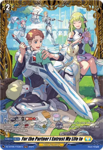 For the Partner I Entrust My Life to (FR) (DZ-BT06/FR38EN), DZ-BT06: Generation Dragenesis — Vanguard card price
