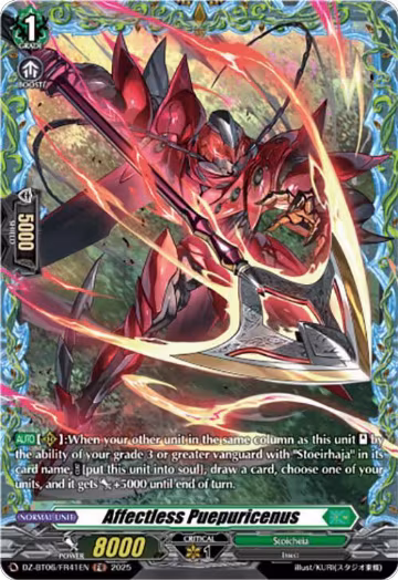 Affectless Puepuricenus (FR) (DZ-BT06/FR41EN), DZ-BT06: Generation Dragenesis — Vanguard card price