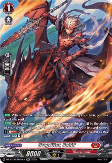 Dragritter, Nahid (SR) (DZ-BT06/SR07EN), DZ-BT06: Generation Dragenesis — Vanguard card price