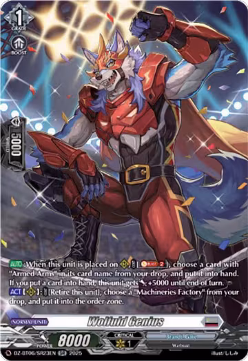 Wolfuld Genius (SR) (DZ-BT06/SR23EN), DZ-BT06: Generation Dragenesis — Vanguard card price