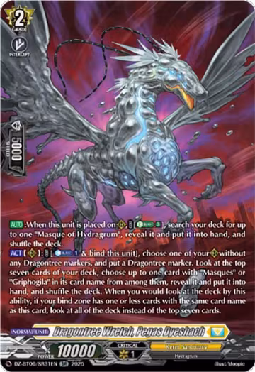 Dragontree Wretch, Pegas Dyeshach (SR) (DZ-BT06/SR31EN), DZ-BT06: Generation Dragenesis — Vanguard card price