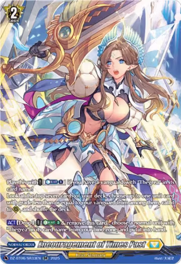 Encouragement of Times Past (SR) (DZ-BT06/SR33EN), DZ-BT06: Generation Dragenesis — Vanguard card price