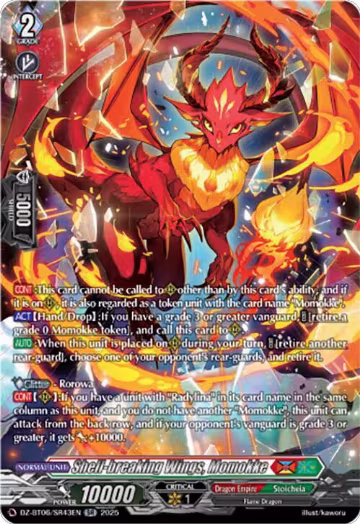 Shell-breaking Wings, Momokke (SR) (DZ-BT06/SR43EN), DZ-BT06: Generation Dragenesis — Vanguard card price