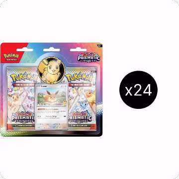Prismatic Evolutions 2-Pack Blister Case, Prismatic Evolutions — Pokémon sealed product price