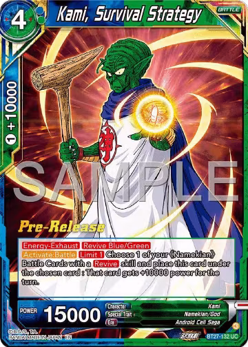 Kami, Survival Strategy (BT27-132), History of Z Pre-Release Cards — DB Super card price