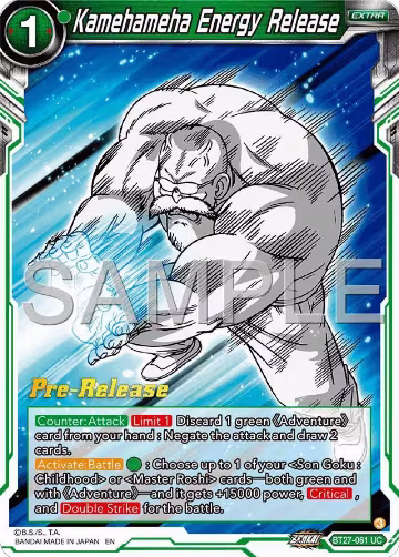 Kamehameha (BT27-061), History of Z Pre-Release Cards — DB Super card price