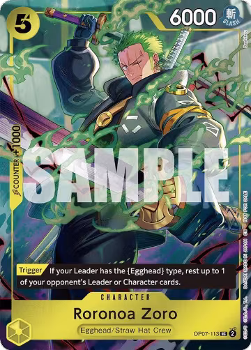 Roronoa Zoro (One Piece Day Dallas 2025) (OP07-113), One Piece Promotion Cards — One Piece card price