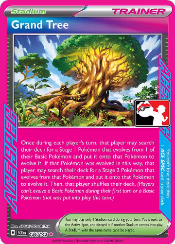 Grand Tree - 136/142 (136/142), Prize Pack Series Cards — Pokémon card price