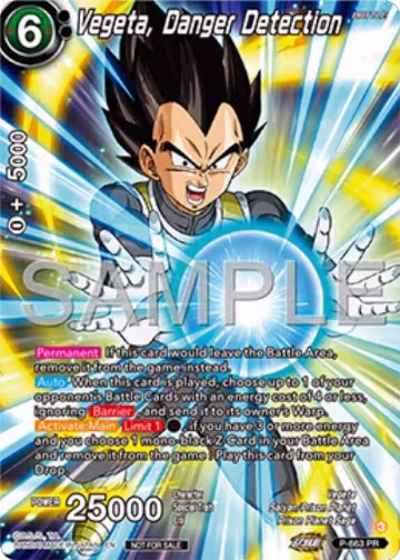 Vegeta, Danger Detection (Alternate Art) (Deluxe Pack 2025 Vol.1) (P-663), Promotion Cards — DB Super card price