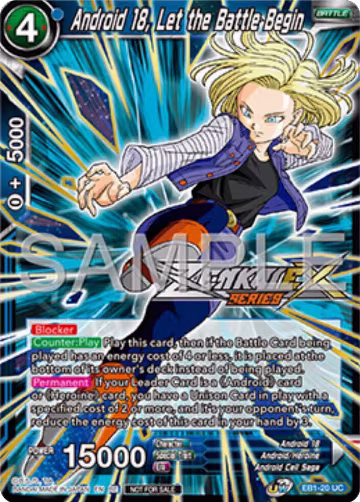 Android 18, Let the Battle Begin (Event Pack 16) (EB1-20), Promotion Cards — DB Super card price