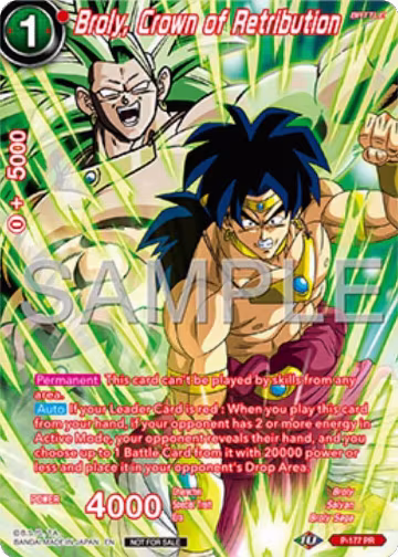 Broly, Crown of Retribution (Premium Alt-Art Set 2025 Vol.1) (P-177), Promotion Cards — DB Super card price