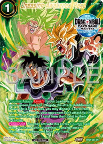 Uneasing Awakened Rage (Alt-Art Card) (BT21-097), Promotion Cards — DB Super card price