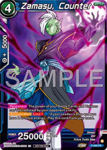 Zamasu, Counter (Zenkai Series Tournament Pack Vol.11) (P-668), Tournament Promotion Cards — DB Super card price