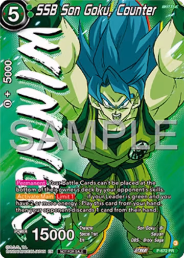 SSB Son Goku, Counter (Zenkai Series Tournament Pack Vol.11) (Winner) (P-672), Tournament Promotion Cards — DB Super card price