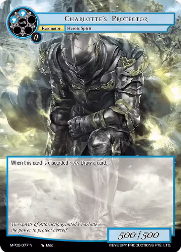 Charlotte's Protector (MP02-077 N), Masterpiece Collection 02 "Fates Reunited!" — Force of Will card price