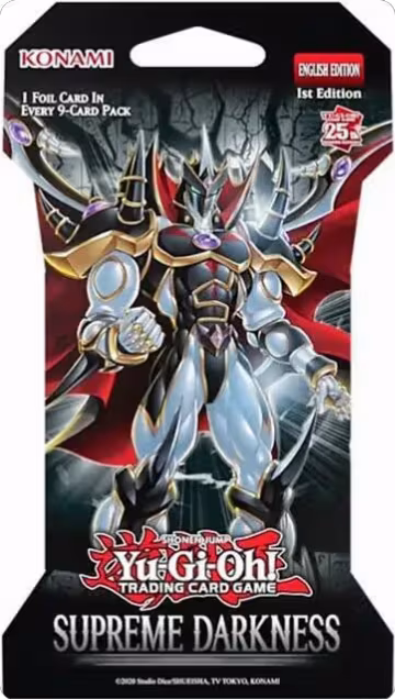 Supreme Darkness Sleeved Booster Pack [1st Edition], Supreme Darkness — Yu-Gi-Oh! sealed product price