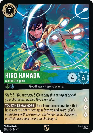 Hiro Hamada - Armor Designer (Store Championship Participant) (24A), Disney Lorcana Promo Cards — Lorcana card price