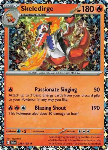 Skeledirge - 038/198 (Sparkle Holo) (038/198), Miscellaneous Cards & Products — Pokémon card price
