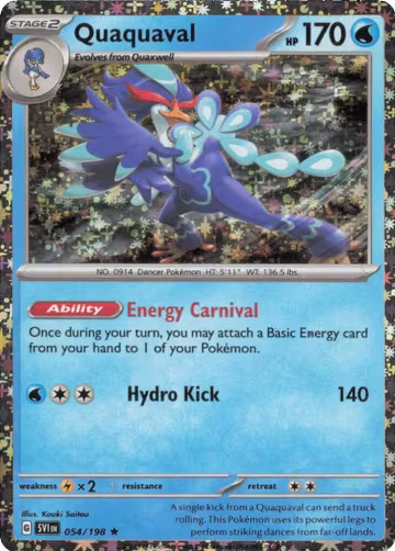 Quaquaval - 054/198 (Sparkle Holo) (054/198), Miscellaneous Cards & Products — Pokémon card price