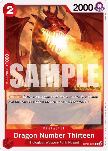 Dragon Number Thirteen (OP10-012), Royal Blood Release Event Cards — One Piece card price