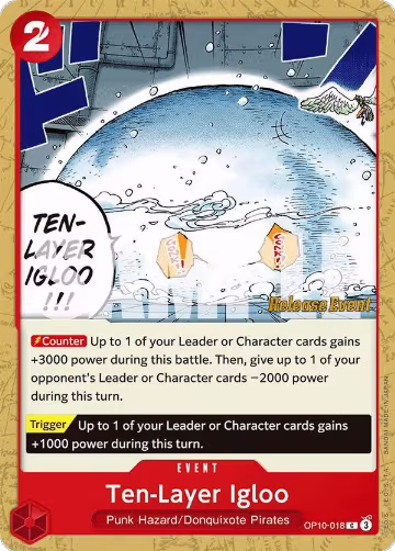 Ten-Layer Igloo (OP10-018), Royal Blood Release Event Cards — One Piece card price
