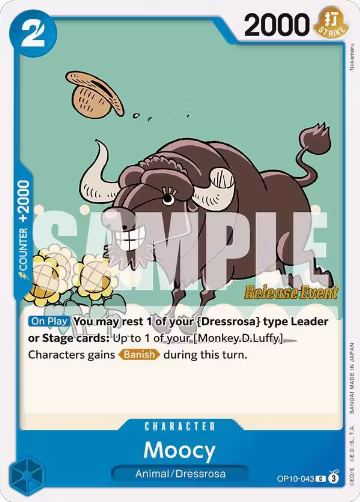 Moocy (OP10-043), Royal Blood Release Event Cards — One Piece card price