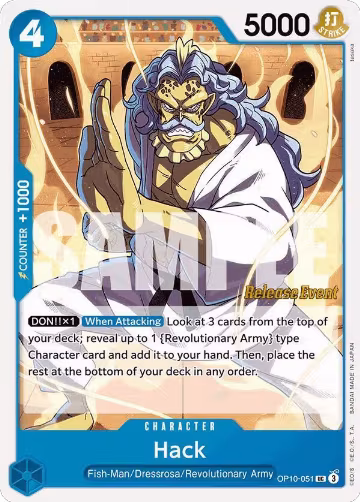 Hack (OP10-051), Royal Blood Release Event Cards — One Piece card price
