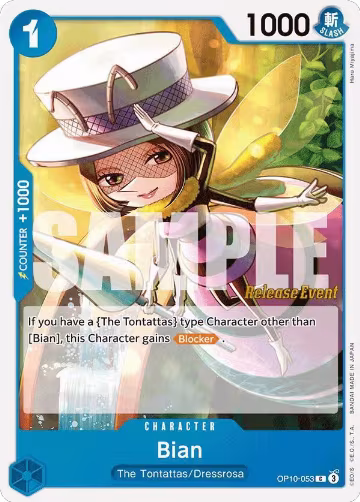 Bian (OP10-053), Royal Blood Release Event Cards — One Piece card price