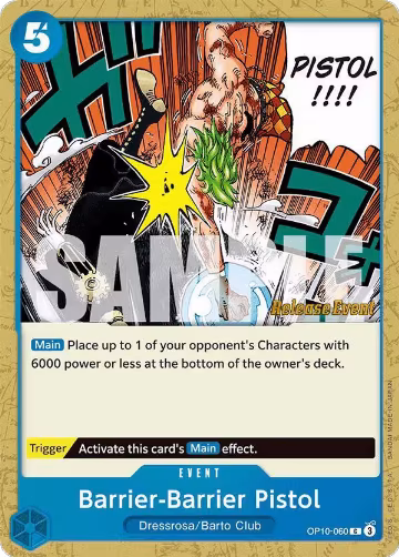 Barrier-Barrier Pistol (OP10-060), Royal Blood Release Event Cards — One Piece card price