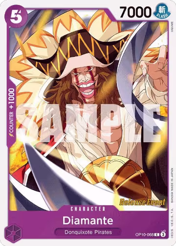 Diamante (OP10-068), Royal Blood Release Event Cards — One Piece card price