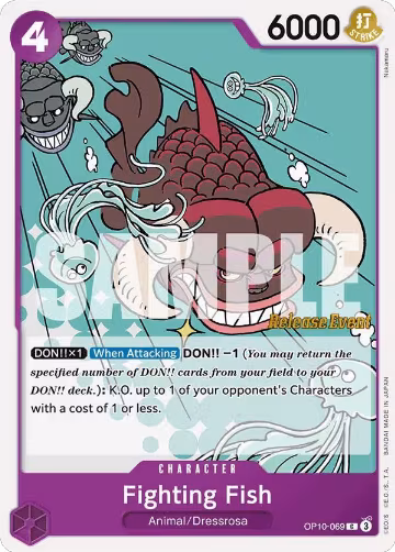Fighting Fish (OP10-069), Royal Blood Release Event Cards — One Piece card price