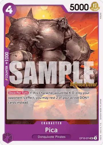 Pica (OP10-074), Royal Blood Release Event Cards — One Piece card price