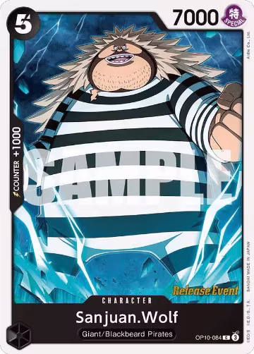 Sanjuan.Wolf (OP10-084), Royal Blood Release Event Cards — One Piece card price