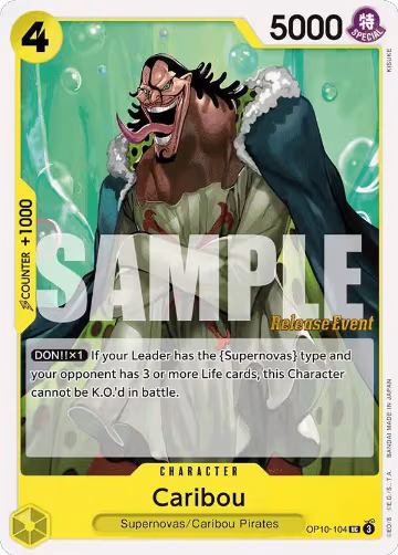 Caribou (OP10-104), Royal Blood Release Event Cards — One Piece card price