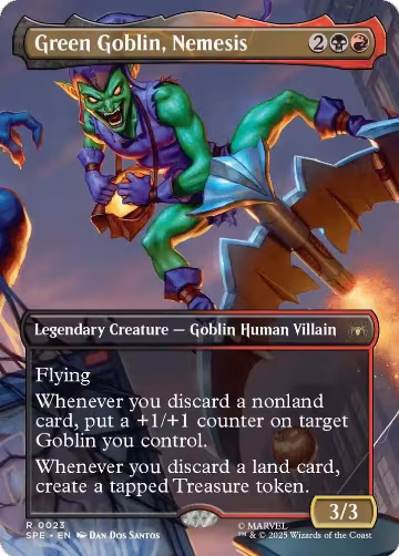Green Goblin, Nemesis (Borderless) (23) — card price