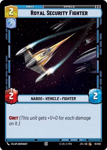 Royal Security Fighter (061/262), Jump to Lightspeed — Star Wars card price