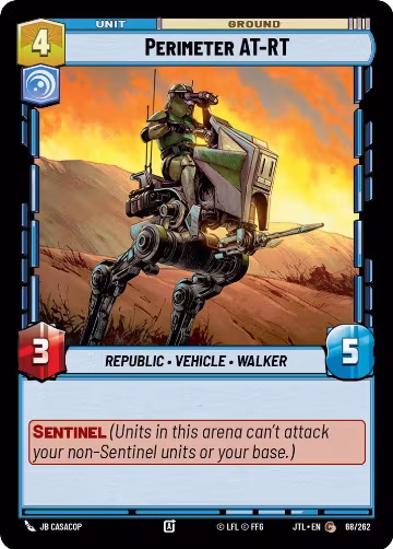 Perimeter AT-RT (068/262), Jump to Lightspeed — Star Wars card price
