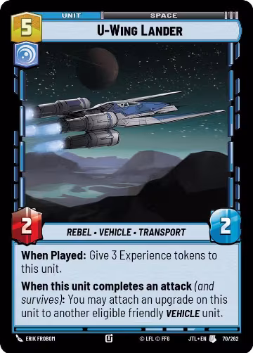 U-Wing Lander (070/262), Jump to Lightspeed — Star Wars card price