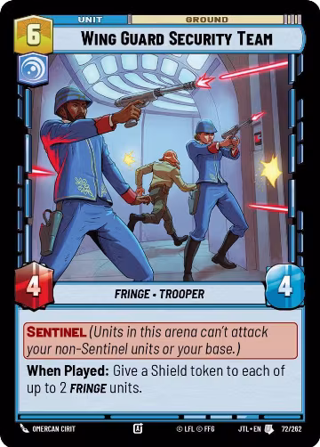 Wing Guard Security Team (072/262), Jump to Lightspeed — Star Wars card price