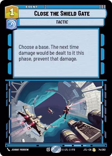 Close the Shield Gate (074/262), Jump to Lightspeed — Star Wars card price