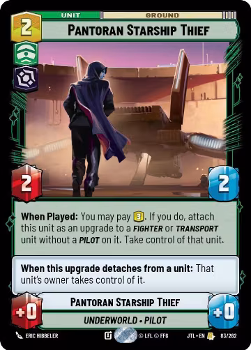 Pantoran Starship Thief (083/262), Jump to Lightspeed — Star Wars card price