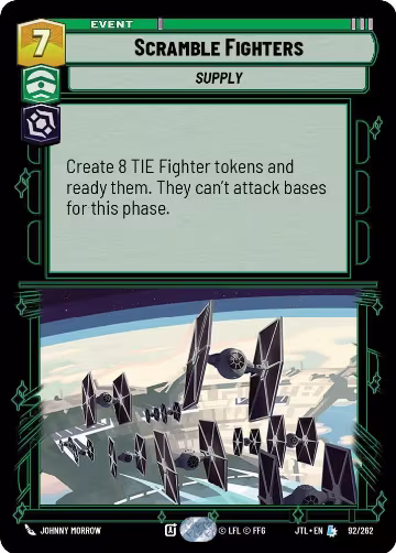 Scramble Fighters (092/262), Jump to Lightspeed — Star Wars card price
