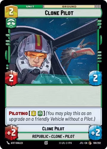 Clone Pilot (108/262), Jump to Lightspeed — Star Wars card price