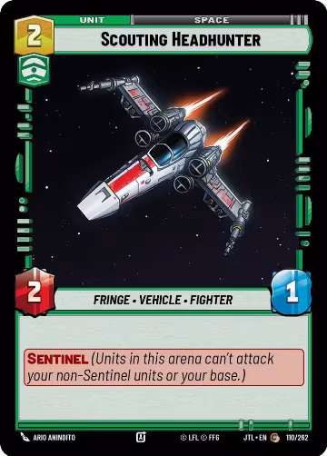 Scouting Headhunter (110/262), Jump to Lightspeed — Star Wars card price