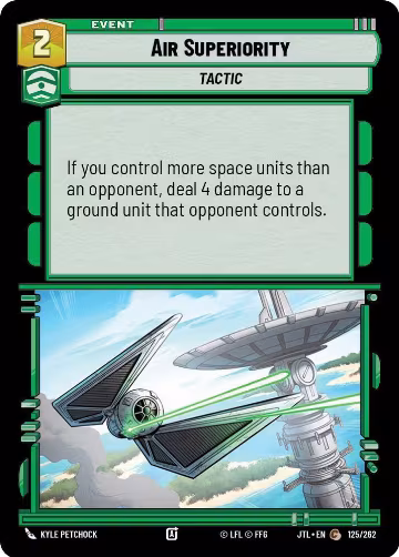 Air Superiority (125/262), Jump to Lightspeed — Star Wars card price