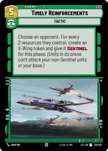 Timely Reinforcements (130/262), Jump to Lightspeed — Star Wars card price