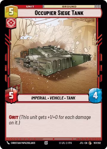 Occupier Siege Tank (167/262), Jump to Lightspeed — Star Wars card price