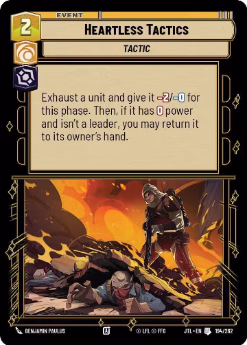 Heartless Tactics (194/262), Jump to Lightspeed — Star Wars card price