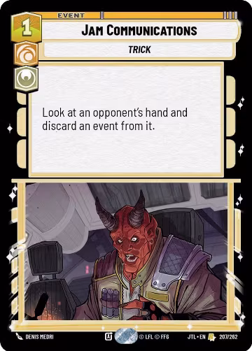 Jam Communications (207/262), Jump to Lightspeed — Star Wars card price